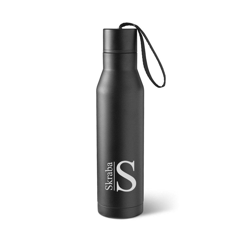 Personalized Black Insulated Stainless Steel Water bottle -  - JDS