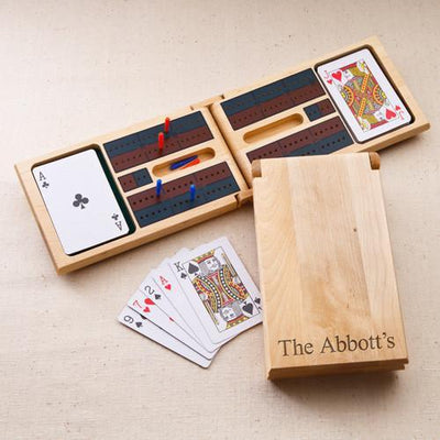 Personalized Wood Cribbage Board -  - JDS