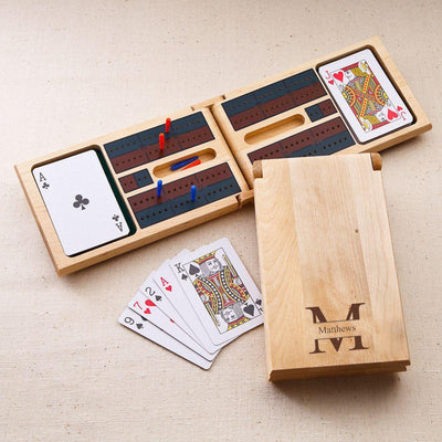 Personalized Wood Cribbage Board -  - JDS