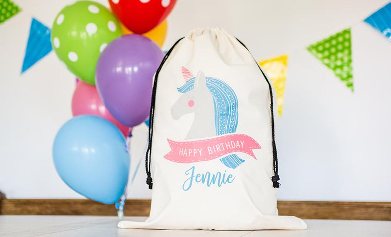 Personalized Kids Jumbo Birthday Gift Bags - - Wingpress Designs
