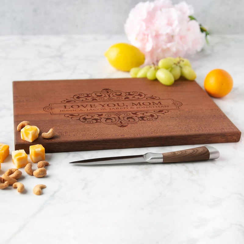 Personalized Mahogany Cutting Boards for Mom -  - Qualtry