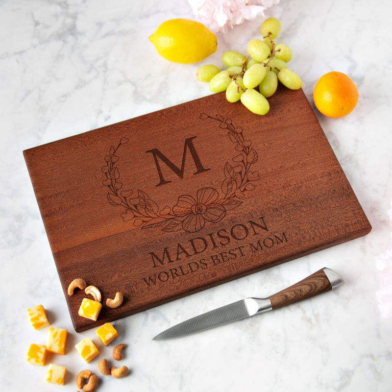 Personalized Mahogany Cutting Boards for Mom -  - Qualtry