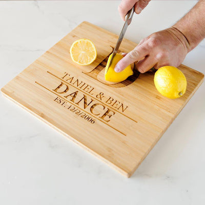 Personalized Bamboo Cutting Board 11x13 - 11 Designs! -  - Qualtry