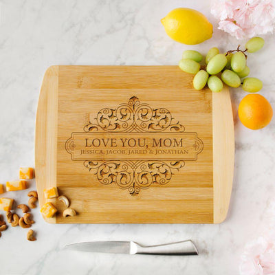 Personalized Mother's Day Cutting Board 11x14 (Rounded Edge) -  - Qualtry