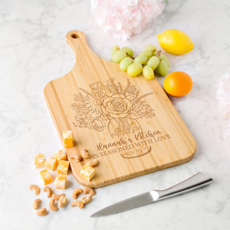 Personalized Handled Cutting Boards for Mom -  - Completeful