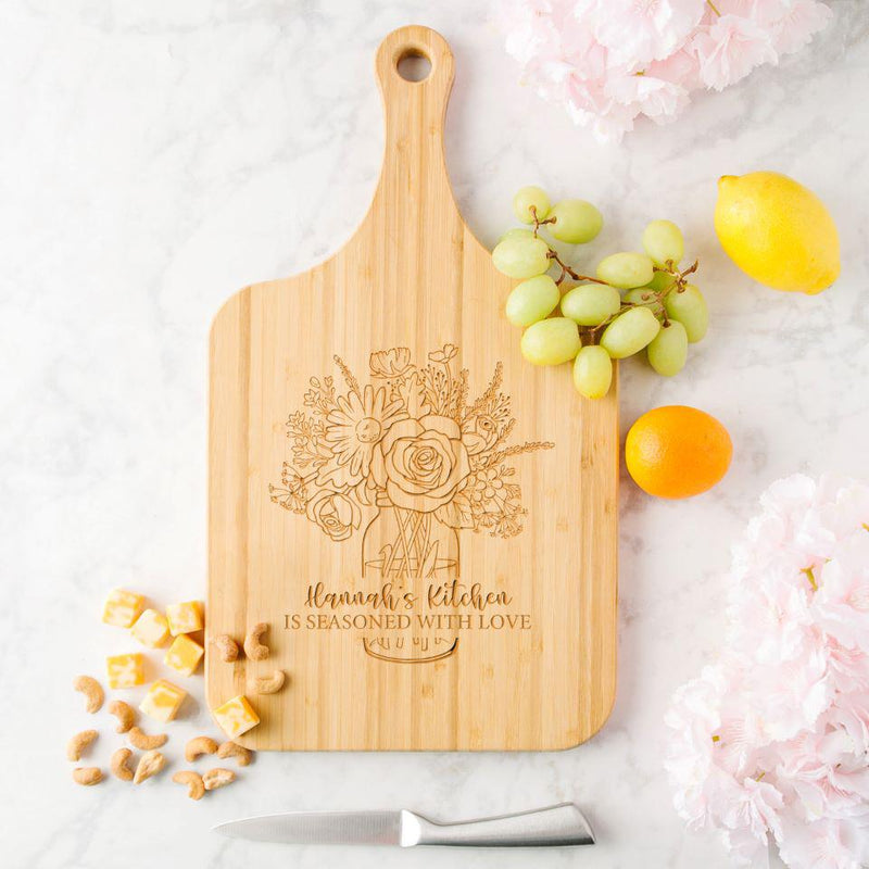 Personalized Handled Cutting Boards for Mom -  - Completeful