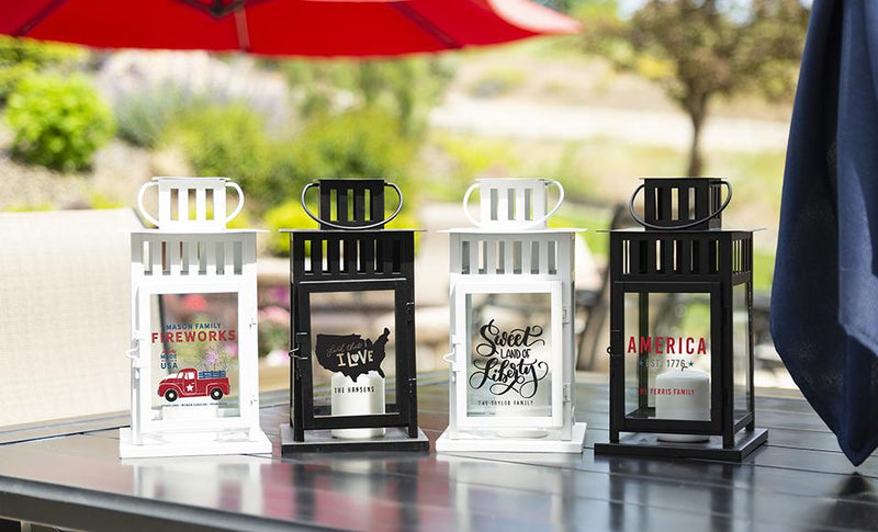 Personalized Patriotic Lanterns -  - Qualtry