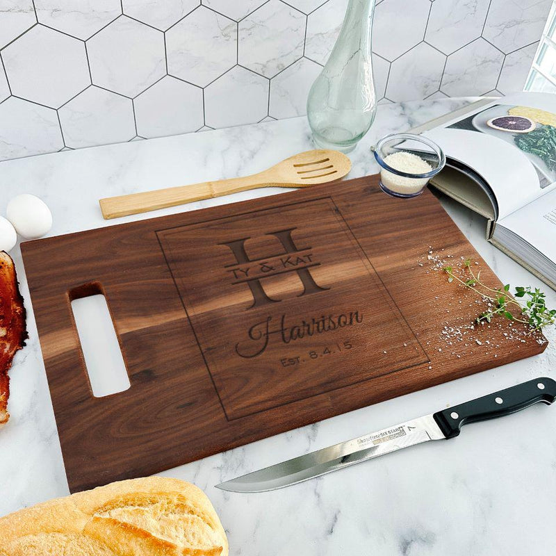 Personalized 11x17 Walnut Cutting Boards -  - Qualtry