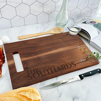 Personalized 11x17 Walnut Cutting Boards -  - Qualtry