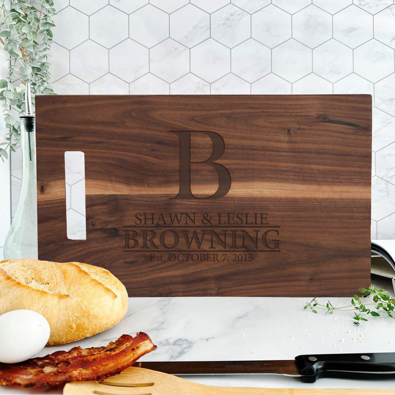 Personalized 11x17 Walnut Cutting Boards -  - Qualtry