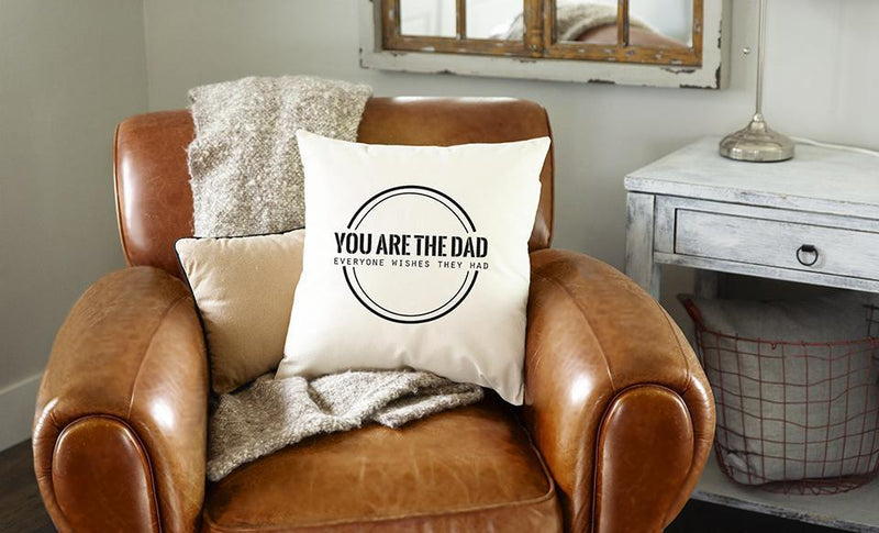 Personalized Throw Pillow Covers for Dad & Grandpa -