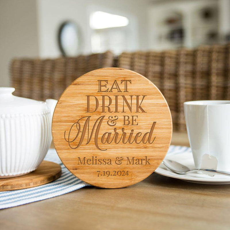 Personalized Bamboo Trivets - Couples Collection -  - Qualtry