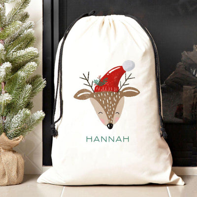 Personalized Merry and Bright Jumbo Santa Sacks -  - Qualtry