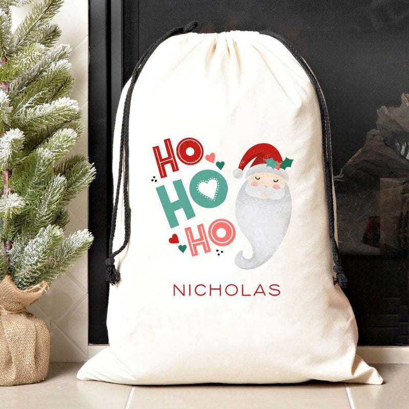 Personalized Merry and Bright Jumbo Santa Sacks -  - Qualtry
