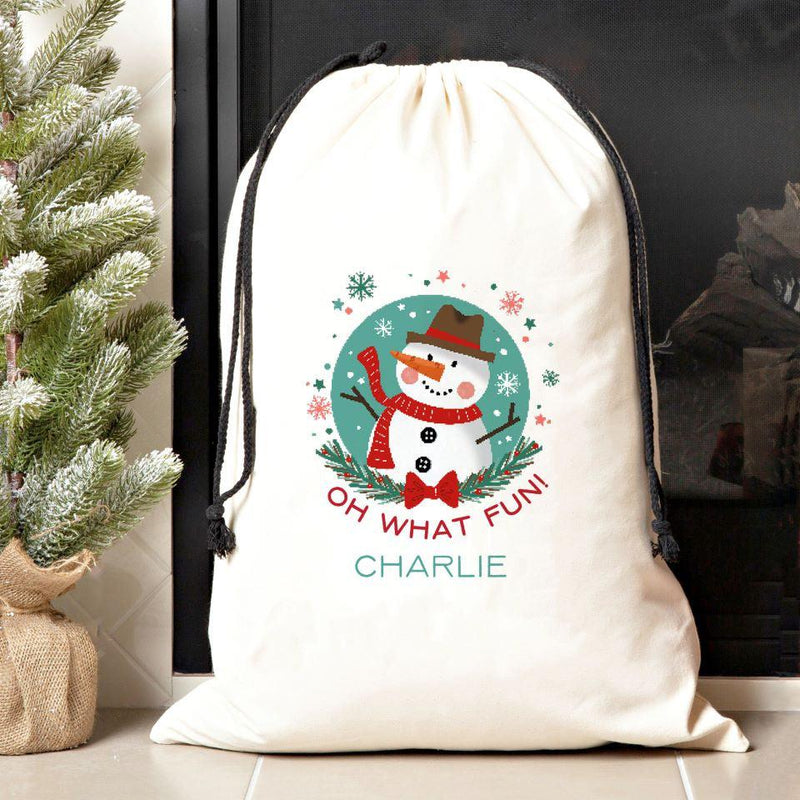 Personalized Merry and Bright Jumbo Santa Sacks -  - Qualtry