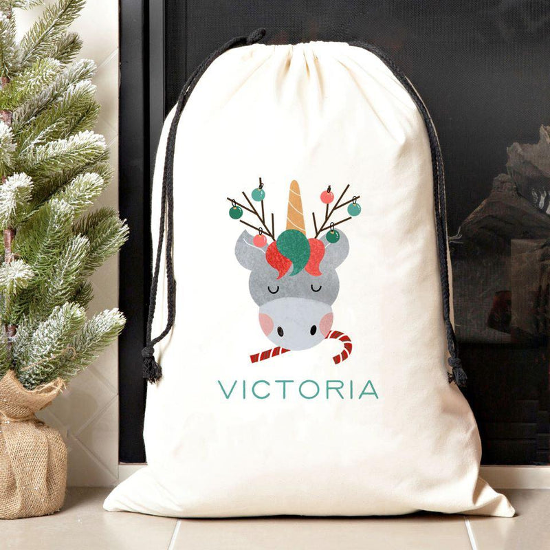 Personalized Merry and Bright Jumbo Santa Sacks -  - Qualtry