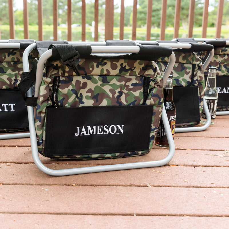 Personalized Set of 5 Camo Sit N&