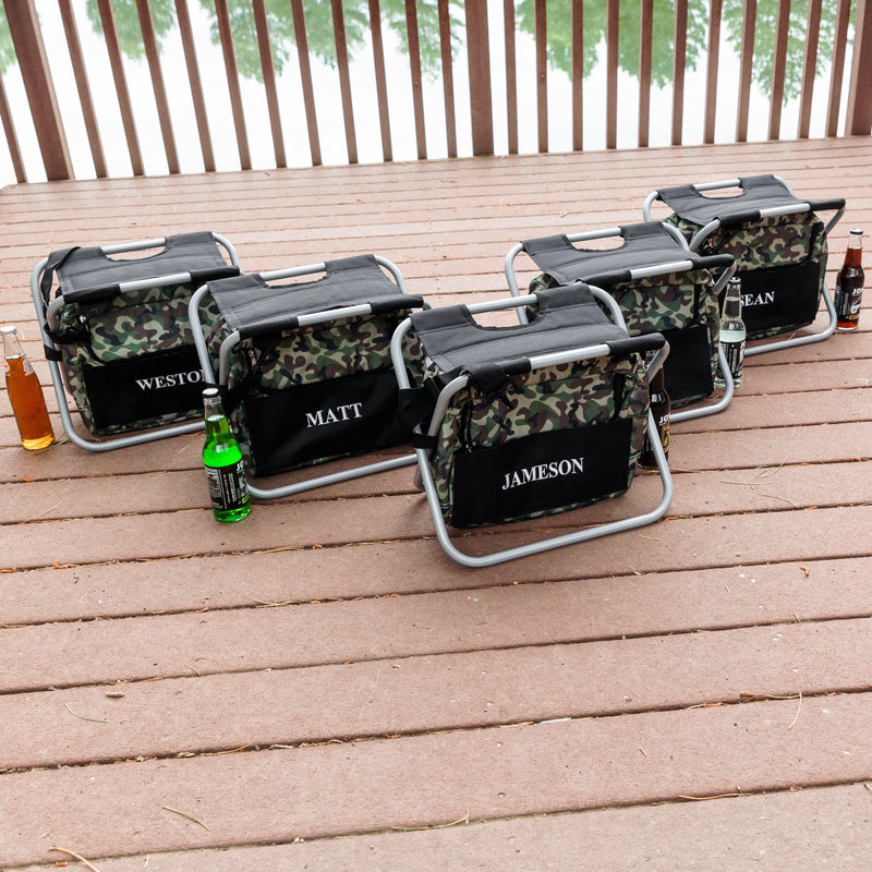 Personalized Set of 5 Camo Sit N&