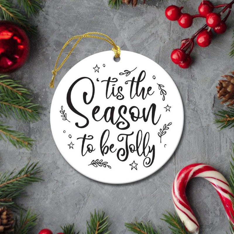 Dear Santa Just Bring Chocolate Ornament -