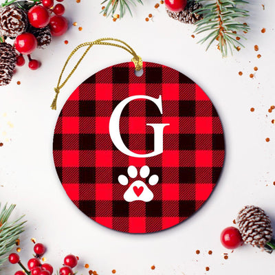 Plaid Pet Ornaments -