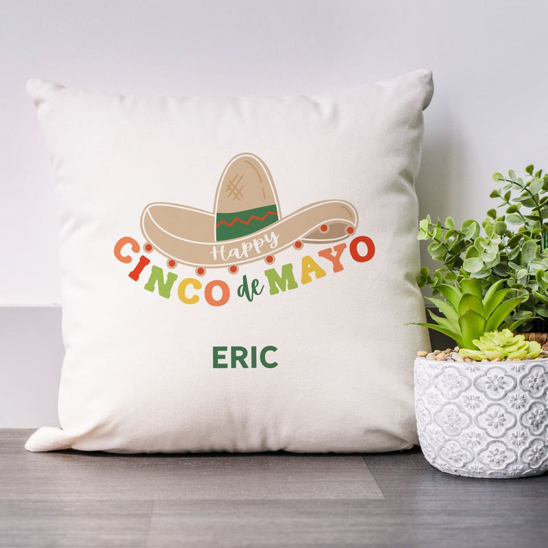 Personalized Cinco de Mayo Throw Pillow Covers -  - Qualtry
