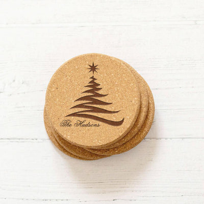 Personalized Thick Cork Coasters -
