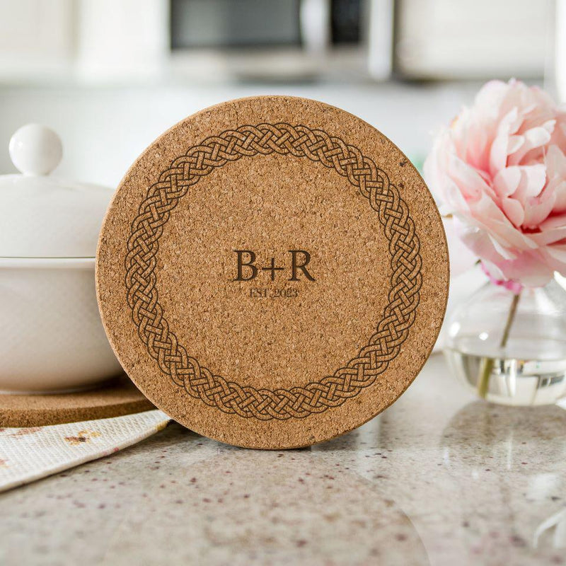 Personalized Large Kitchen Hot Pad - Couples Collection -  - Qualtry