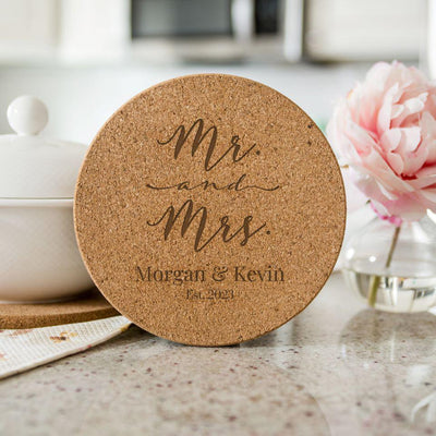 Personalized Large Kitchen Hot Pad - Couples Collection -  - Qualtry