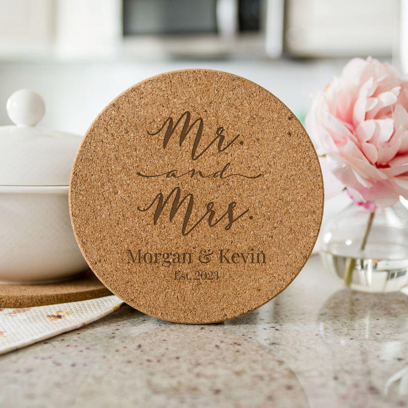 Personalized Large Kitchen Hot Pad - Couples Collection -  - Qualtry