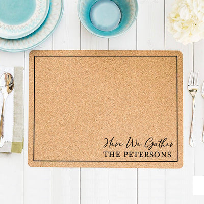 Personalized Friendsgiving Cork Placemats -  - Qualtry