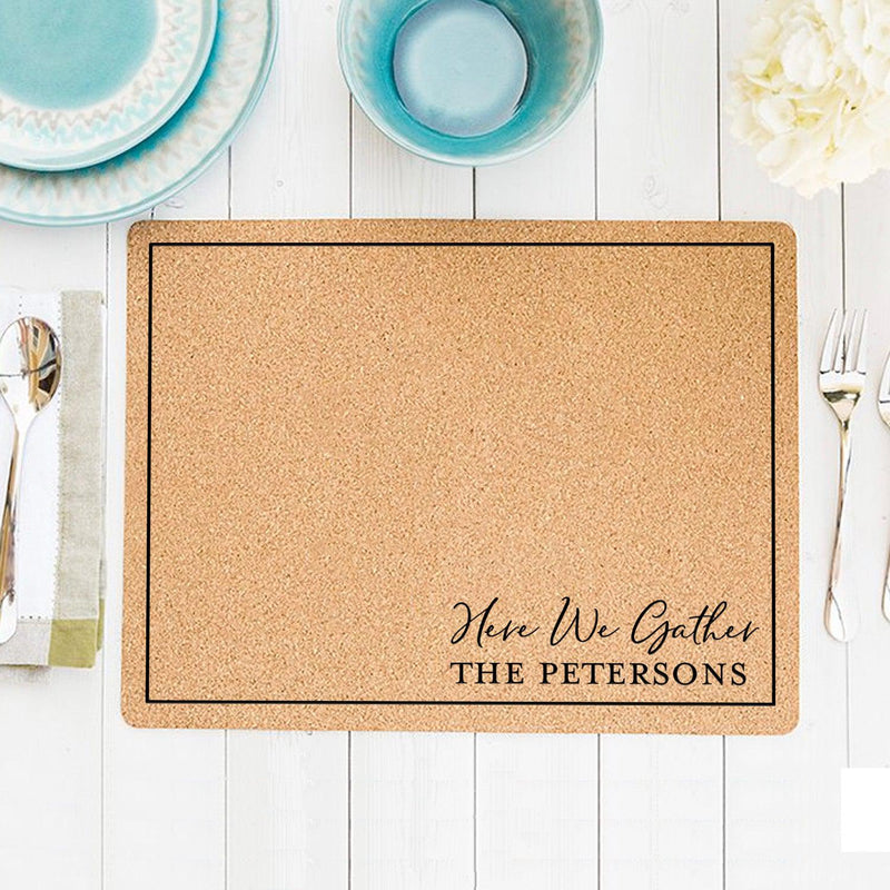 Personalized Friendsgiving Cork Placemats -  - Qualtry