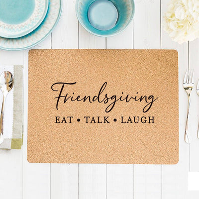 Personalized Friendsgiving Cork Placemats -  - Qualtry