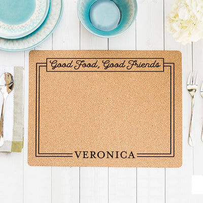 Personalized Friendsgiving Cork Placemats -  - Qualtry