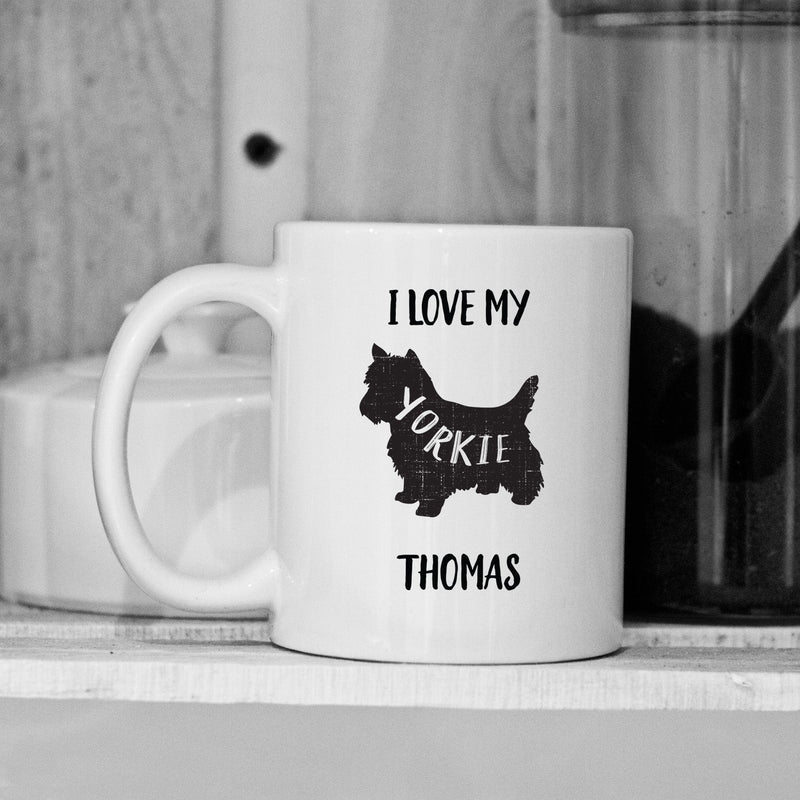Personalized Dog Silhouette Mugs -  - Qualtry