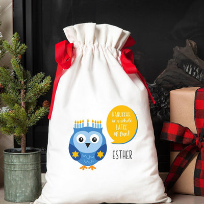 Personalized Hanukkah Drawstring Gift Bags -  - Wingpress Designs