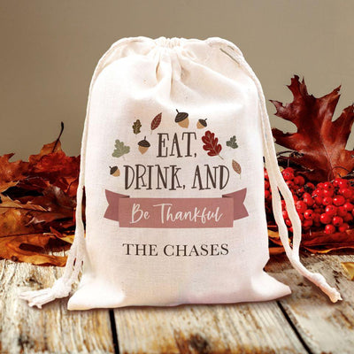 Personalized Thanksgiving Favor Gift Bags -  - Qualtry