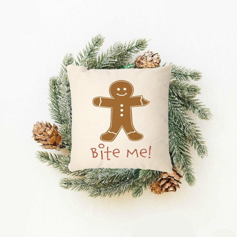 Funny Christmas Throw Pillow Covers -  - JDS