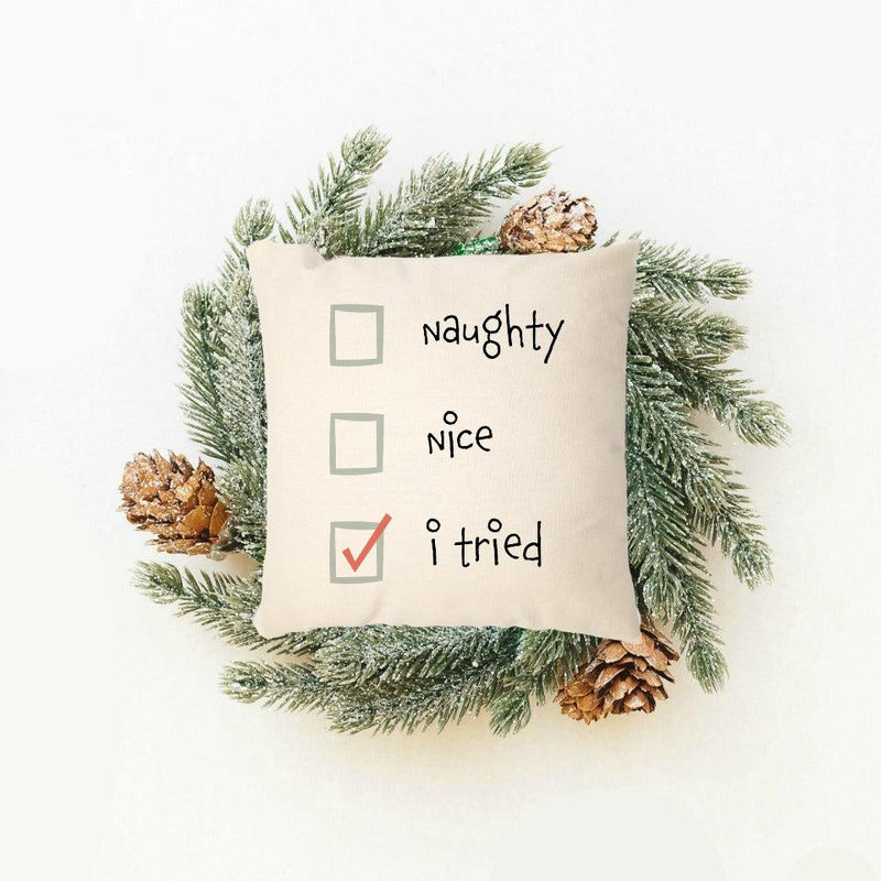 Funny Christmas Throw Pillow Covers -  - JDS