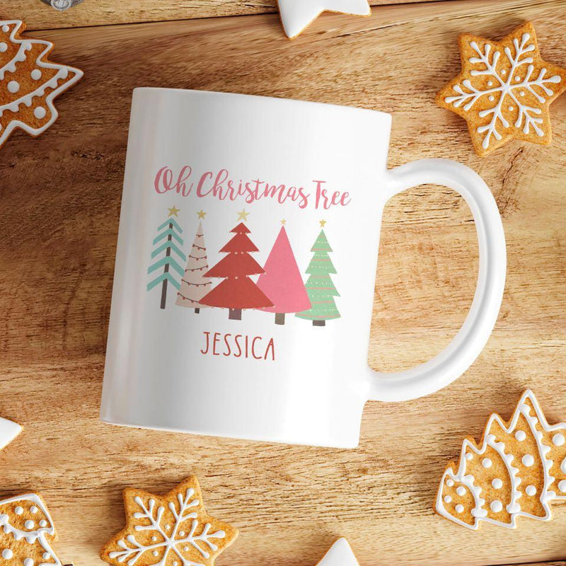 Personalized Girls Christmas Mugs -