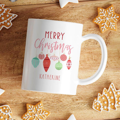 Personalized Girls Christmas Mugs -