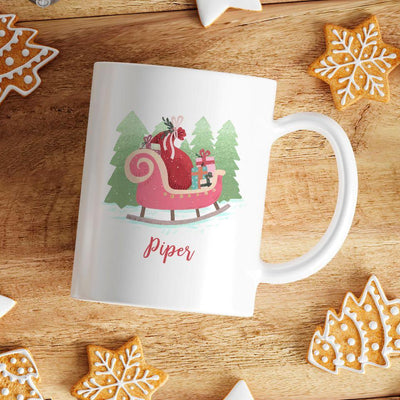 Personalized Girls Christmas Mugs -