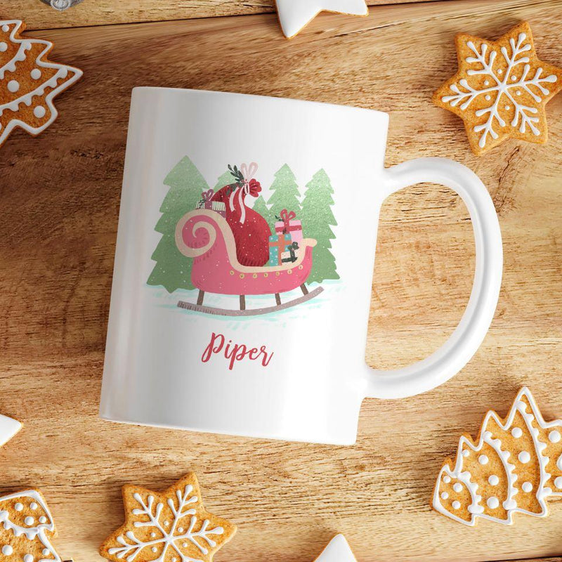 Personalized Girls Christmas Mugs -