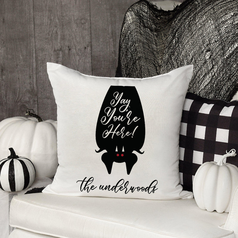 Personalized Haunted Halloween Throw Pillows (insert included) -  - Qualtry