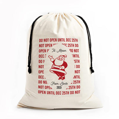 Personalized Christmas Jumbo Santa Gift Bags -  - Qualtry