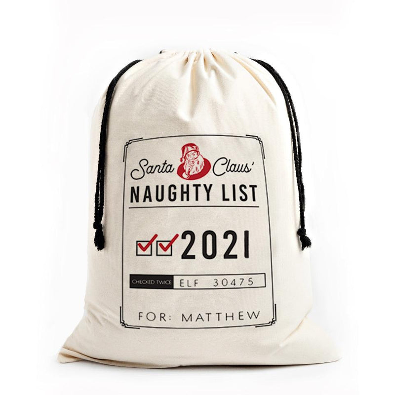 Personalized Christmas Jumbo Santa Gift Bags -  - Qualtry