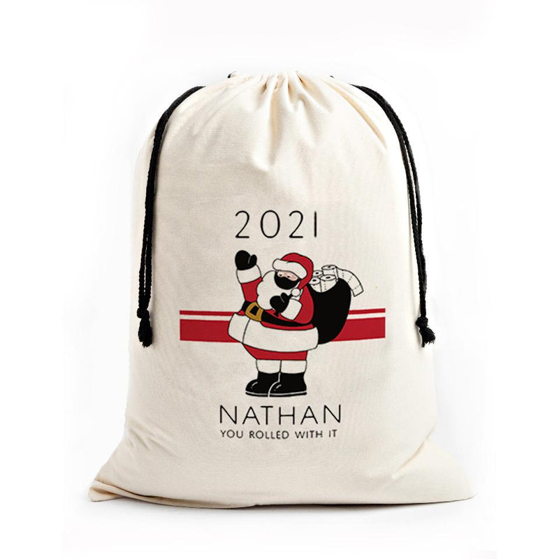 Personalized Christmas Jumbo Santa Gift Bags -  - Qualtry