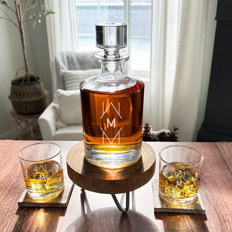Personalized Kingsport Glass Decanter - 30 oz. -  - JDS