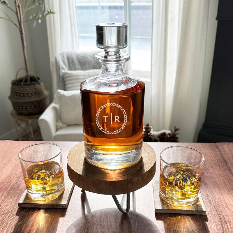 Personalized Kingsport Glass Decanter - 30 oz. -  - JDS