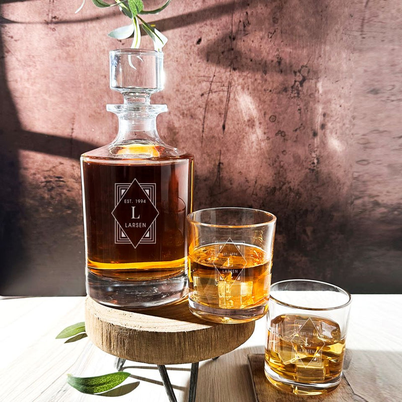 Personalized Lowball Glasses - 2 Glasses -  - JDS