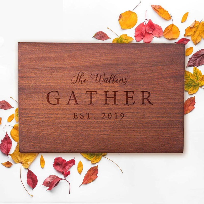 Personalized 10x15 Holiday Mahogany Cutting Boards -  - Qualtry